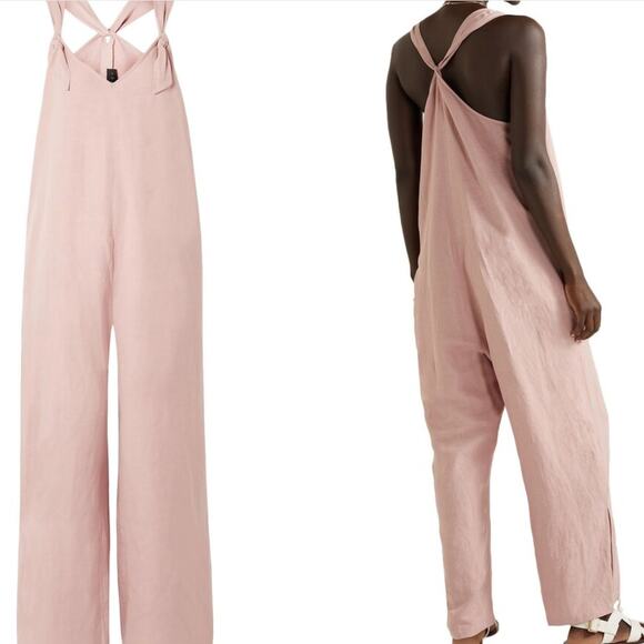 Hatch Blush Cross-Back Jumpsuit - Picture 1 of 11